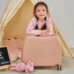 18 colių lengvas vaiki&scaron;kas lagaminas-paspiriukas, mini salono vežimėlis mergaitėms ir berniukams 18-inch