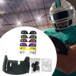 Amerikieti&scaron;ko futbolo skydelis veido kaukė veido apsauga suaugusiems jaunimui &scaron;almai Black