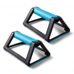 2 vnt Push-Up strypo stovas, laikantis iki 110 kg Ergonomi&scaron;kas neslystantis namų treniruoklių salė Fitneso jėgos treniruotės trikampio lentos atsispaudimo atraminė rankena mėlyna