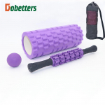 33cm Vilko Danties Jogos Putplasčio Ritinėlis ir Masažo Kamuoliukų Rinkinys 33cm Crescent - 4-in-1 violetinė