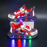 Berniukų animacinių filmukų sportbačiai vaikams, kūdikiams, LED &scaron;viečiantys sportiniai bateliai, vaikams, žieminiai, tinklelio, laisvalaikio, &scaron;viečiantys bateliai 32