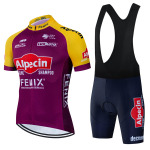 2025 Dviračių mar&scaron;kinėliai Alpecin Komandos Vasaros Dviračių mar&scaron;kinėlių rinkinys Kvėpuojantys Lenktyniniai Sportiniai Mtb Dviračių mar&scaron;kinėliai Vyri&scaron;ki Dviračių drabužiai L
