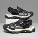 Vasariniai vyri&scaron;ki sandalai Natūralios odos vyri&scaron;ki laisvalaikio batai lauko vyri&scaron;ki odiniai basutės vyrams paplūdimio batai romėni&scaron;ki vyri&scaron;ki batai 38