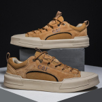 Originalaus prekės ženklo vyri&scaron;ki batai Madingi laisvalaikio natūralios odos batai Suvarstomi sportbačiai vyrams Neslystantys žygio batai Zapatillas Hombre 43 gray