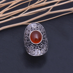 Carnelian Handmade 925 Sterling Silver Jewelry Ring Size 7.75 b1f43