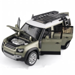 1/18 Land Rover Range Rover visureigio lengvojo lydinio automobilio modelis priekinių ratų vairavimas Daugiafunkcis visureigio automobilio modelis Garso ir lengvo vaikų žaislo dovana žalia