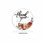 500 vnt Popieriniai etikečių lipdukai Auksiniai padėkos lipdukai Vestuvių dovanų kortelės verslo pakuotės ra&scaron;tinės reikmenų lipdukas mėlyna