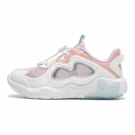 Li Ning Vaiki&scaron;ki Universalūs Neslystantys Smūgius Sugeriantys Dilimui Atsparūs Žemi Laisvalaikio Batai Vaikams Laisvalaikio Batai Balti Violetiniai Rožiniai YKAU018-4 29