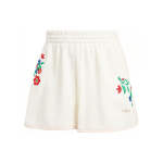 Adidas Originals I&scaron;siuvinėtas gėlių ra&scaron;tas Elastingos Sportinės Laisvalaikio &Scaron;ortai Moteri&scaron;ki &Scaron;ortai Debesies Baltumo IS3869 L