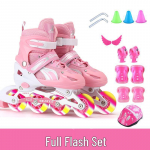 Reguliuojamas riedučių rinkinys pradedantiesiems vaikams Small (26-32 adjustable)