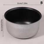 Elektrinio slėginio puodo įdėklas 2/3L Nelipnus ryžių puodas Galinis vidinis priedas Puodo dalys 11.1*21cm