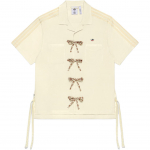 Adidas Originals X Clot Bendradarbiavimas Boulingas Mada Minimalistinis Universalus Trumpomis Rankovėmis Mar&scaron;kiniai Unisex mar&scaron;kiniai Off-White JP1599 L