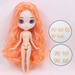 ICY DBS Blyth Lėlė I&scaron;raižytos Lūpos Veidas Balta Oda Jungiamas Kūnas 1/6 BJD Speciali Kaina OB24 Žaislas Dovana 30cm height doll