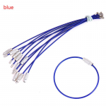 10 vnt 1,5 * 150 mm nerūdijančio plieno apskrito kilpos laikiklio raktų pakabuko virvė lauko įrankiai