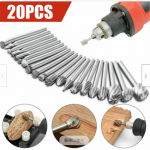20 vnt/komplektas Metalinių deimantinių grąžtų grąžtų rinkinys Daugiafunkcis sukamųjų įrankių priedų rinkinys, suderinamas su 20pcs