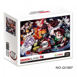 500/1000 dalių dėlionės suaugusiems Demon Slayer Japonijos anime serija Kimetsu animacinis filmas vaikams edukaciniai lavinamieji žaislai dovanos