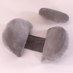 Nė&scaron;tumo pagalvė nė&scaron;čioms moterims kūnui ir nugarai pilvo atrama motinystės pagalvė pilka spalva