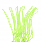 1 vnt. tamsoje &scaron;vytintis krep&scaron;inio tinklelis, ne&scaron;iojamas, patvarus nailoninis tinklelis, fluorescencinis žalias, standartinis krep&scaron;inio sporto treniruočių tinklelis