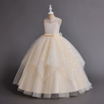 Mergaičių princesės suknelė pasirodymui 140