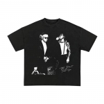 Metro Boomin & Future Reperio Grafiniai Skalbto Medvilnės Mar&scaron;kinėliai Unisex Vyrams Moterims Vasariniai Trumpomis Rankovėmis Mada Apvaliu Kaklu Vir&scaron;ūnės 4XL