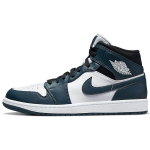 Air Jordan 1 Mid Armory Navy Vyri&scaron;ki sportbačiai Mėlyni Juodi Balti 554724-411 44