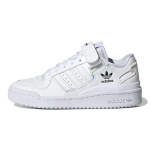 Adidas Forum J Balti ir iridizuojantys vaiki&scaron;ki sportbačiai Cloud-White Core-Black GY9249 36⅔