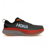 HOKA Bondi 8 Antracito Mėlyna Raudona Vyri&scaron;ki Sportbačiai Pilki Castlerock 1123202-ACTL 43