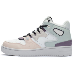 Li Ning Attack 2020 Sintetinės odos zom&scaron;os vidutinio auk&scaron;čio retro krep&scaron;inio batai moterims sportbačiai &scaron;velniai rožiniai AGBQ116-7 36⅓