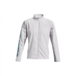 Under Armour vientos spalvos spausdinti raidėmis užtrauktuku apykaklės striukė Vyri&scaron;kos striukės Pilka 1369342-014 XXL