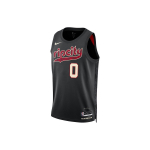 Nike NBA Damian Lillard City Edition mar&scaron;kinėliai 23-24 Vyri&scaron;ki Vir&scaron;utiniai drabužiai Juodi DX8517-010 S