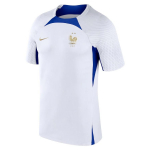 Nike Prancūzija Strike Dri-FIT Kataro Pasaulio taurės Logotipo Spaudinys Treniruočių Futbolo Mar&scaron;kinėliai Vyri&scaron;ki Vir&scaron;utiniai Drabužiai Balti DH6444-102 XL