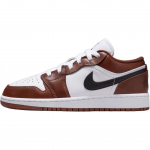 Air Jordan 1 Low GS Dark Pony Vaikams Sportbačiai Raudoni Balti Juodi HF3188-102 36