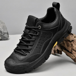 Natūralios odos vyri&scaron;ki žygio batai, žemi alpinizmo lauko batai 39 juoda