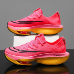 Madingi 2025 m. Nauji vyri&scaron;ki bėgimo bateliai su oro pagalvėmis, pralaidūs tinkleliui, sugeriantys smūgius, maratonui, sportiniai, unisex, poros madingi kedai 36 rožinė raudona spalva