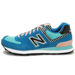 New Balance NB 574 Palm Springs apvalios nosies patogūs patvarūs žemapadžiai bėgimo bateliai moterims, mėlyni WL574BFL 36
