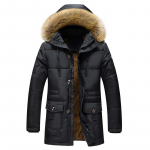 Didelis dydis 7XL Storas &scaron;iltas žiemos parkas Vyri&scaron;kas Fleece su gobtuvu Vyri&scaron;ka žieminė striukė Paltas Military Cargo Striukės Vyri&scaron;kos Oversize 6XL 7XL M juoda
