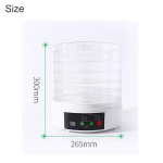 NAUJAS elektrinis maisto džiovintuvas vaisiams ir daržovėms 350W Temperatūros reguliavimas 5 padėklai Užkandžiai Oro džiovintuvas 110/220V