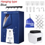 1000W Ne&scaron;iojama elektrinė drabužių džiovyklė Sulankstoma spinta Džiovinimo stovas &Scaron;ildymo ma&scaron;ina 220V/50HZ Item Specifics mėlyna