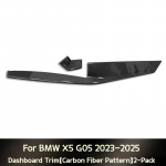 ABS Anglies Pluo&scaron;to Automobilio LHD Centrinės Konsolės Skydelio Dekoracija Dangtelio Apdaila BMW X5 X6 X7 G05 G06 G07 2019-2025 Interjero Aksesuarai
