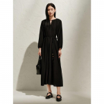 Jiuzi Annakou Women's Tencel Robe Dress L