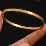 Titano plieno deimantinė nagų apyrankė - Minimalistinės mados moterims, Kar&scaron;tai parduodami moteri&scaron;ki aksesuarai 18K