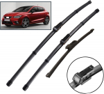 Tinka SEAT Ibiza 6F 2018-2025 26 16 13 3 dalių valytuvų komplektas Suitable for SEAT Ibiza 6F 2018-2023 26 "16" 13 "