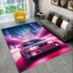 3D E36 lenktyninio automobilio motociklo kilimas kilimas svetainei miegamojo dekoras, vaikai žaidžia neslystantis dekoravimas sofai durų kilimėlis dovana 60x90cm( 23x35in )