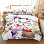 Re Zero Patalynės Komplektas Viengulis Twin Pilnas Karalienės Karaliaus Dydžio Lovos Komplektas Suaugusiųjų Vaikų Miegamojo Antklodės Užvalkalų Rinkiniai 3D Spausdinimo Anime Paklodžių Rinkinys 70x133cm 2pcs