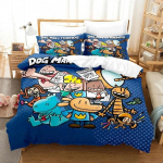 3D Spausdinti Komiksai DOG MAN Lovos Patalynės Komplektas Viengulis Twin Dvigulis Queen King Cal King Dydžio Lova Patalynės Komplektas 70x133cm