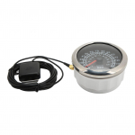 85mm GPS Greičio matuoklis Skaitmeninis 220km/h 0‑140MPH IP67 Vandeniui atsparus Raudonas foninis ap&scaron;vietimas 9‑32V Universalus Odometras Automobiliui Valtis juoda