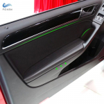 Automobilių aksesuarai Vidinių durų porankių skydelio dangtelio lipdukas, skirtas VW Golf 6 MK6 2010 2011 2012 2013 armrest customize
