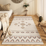 Etninė geometrinė kilimėlio kilimėlio bohemi&scaron;ka namų puo&scaron;mena neslystanti plaunama neutralių tonų svetainės miegamojo grindų kilimėlis miegamojo 80x120cm
