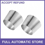 2 pcs - Car Mandrel Exhaust Bend Elbow Pipe 304 Stainless Steel 4 OD to 5 OD