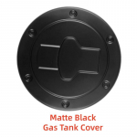 Car upgrade Decoration Accessories Gas Tank Covers Cap Exterior Trim Paste Style For Toyota Tundra Sequoia 2008 2009 2010- matinė juoda spalva